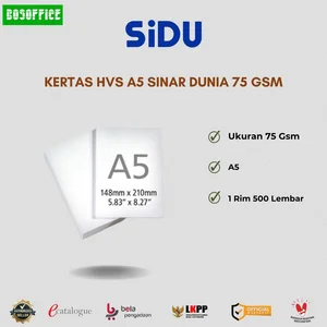 KERTAS HVS A5 SINAR DUNIA 75 GSM