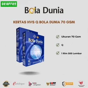 KERTAS HVS Q BOLA DUNIA 70 GSM