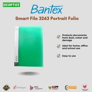 Klip Kertas Bantex Smart File 3263 Portrait Folio