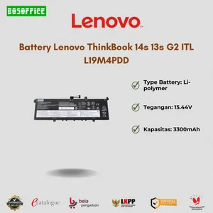 Baterai Laptop Lenovo ThinkBook 14s 13s G2 ITL L19M4PDD L19D4PDD Original