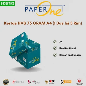 Kertas HVS A4 PaperOne 75 GRAM  (1 Dus Isi 5 Rim)