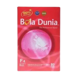 Kertas HVS A4 Bola Dunia 80 Gr (1 Dus Isi 5 Rim)