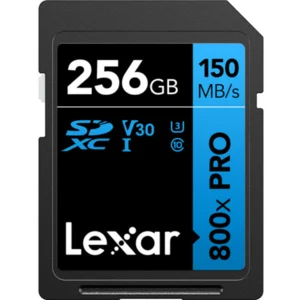 Kartu Memori Lexar Professional 800x PRO SDXC™ UHS-I. U3. V30. up to RW 150/ 45MB/s LSD0800P256G-BNNNG Capacity 256GB