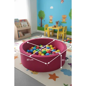 Playground Kolam Mandi Bola Busa Anak Balita / Batita Full Foam - Termasuk Bola