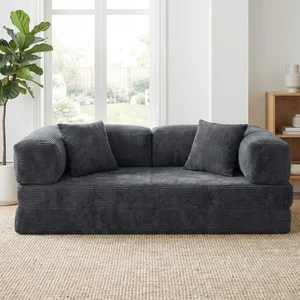 Sofa Bed Corduroy Empuk Paling Nyaman 2 in 1 Lipat Hemat Ruang dan Hemat Uang