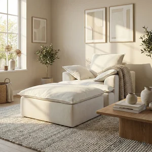 Sofa Busa Ruang Tamu untuk Santai Cover Bahan Chenille Ukuran Dewasa Empuk dan Tahan Lama