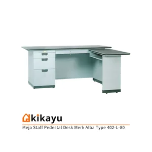 Meja Staff Pedestal Desk Merk Alba Type 402-L-80