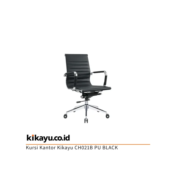 Kursi Kantor Kikayu CH021B PU BLACK