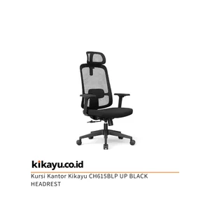 Kursi Kantor Kikayu CH615BLP UP BLACK HEADREST 