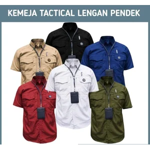 KEMEJA TACTICAL LAPANGAN SSERAGAM KERJA PDL M TAC LENGAN PENDEK  BAJU BAHAN DRILL 