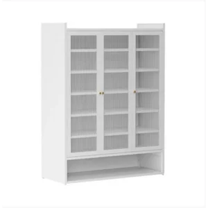 Lemari 3 Pintu Putih (Lemari Pakaian)