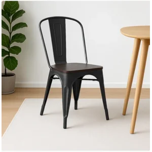 Kursi Kayu London Warna Hitam (Kursi Restoran)