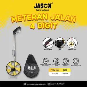 Meteran Dorong Jalan 4 Digit JASON / Diameter Roda 200mm/8" 