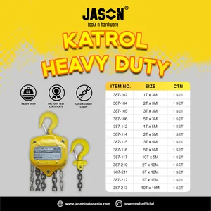Katrol Heavy Duty Chain Block 3 ton JASON 387-105 