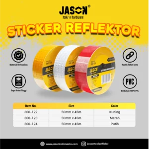 JASON Car Reflector Sticker 50 mm x 45 M - WHITE 360-124