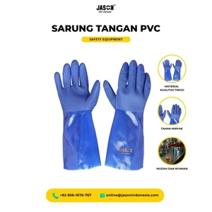 Sarung Tangan Safety PVC 14" JASON - Sarung Tangan PVC 344-005