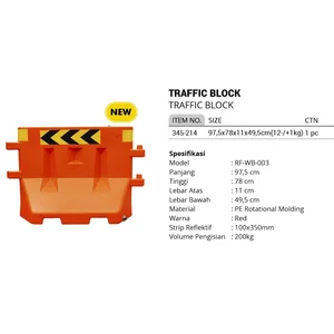 Road Barrier JASON Traffic Block Pembatas Jalan PE Rotational 345-214