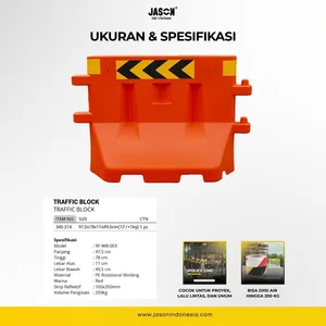 Road Barrier JASON Traffic Block Pembatas Jalan PE Rotational 345-214