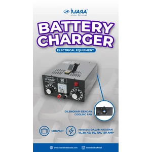 Charger Aki IWARA Battery Charger 100A Heavy Duty Multi-stage Battery 901-906