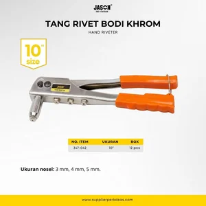 Tang Rivet  Hand Riveter JASON Bodi Khrom 10 inch 347-041