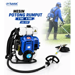 MESIN POTONG RUMPUT 2 TAK BG328 SET LENGKAP 1.2HP 1.2L MESIN RUMPUT TAMAN