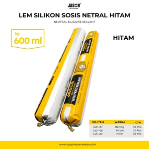 Silicone Sealant Lem Silicone Sosis Netral Jason HITAM - Neutral Silicone Sealant 600ml