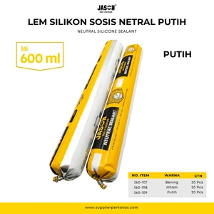 Silicone Sealant Lem Silicone Sosis Netral Jason PUTIH - Neutral Silicone Sealant 600ml