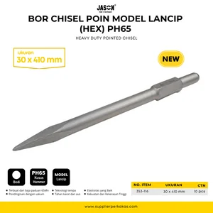 Bor Chisel Point Lancip Jason PH65 - Heavy Duty Pointed Chisel 353-116
