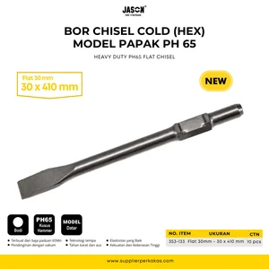 Mata Bor Chisel Cold Flat 30 mm  30 x 410mm Jason PH65 Heavy Duty Flat Chisel