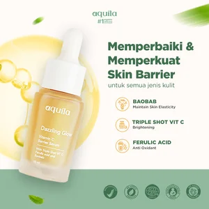 Aquila Dazzling Glow Vitamin C Barrier Serum/Mencerahkan Kulit Wajah/Flek Hitam