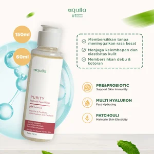 Aquila Herb Official - Purity Natural Face Wash - Cocok untuk Kulit Normal dan Kering
