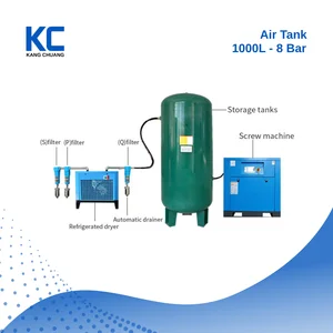 Air Receiver Tank 1000L - 8 Bar