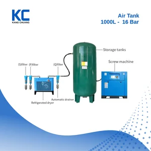 Air Receiver Tank 1000 Liter - 16 Bar