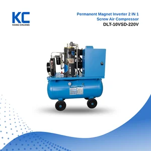 Permanent Magnet Inverter 2 IN 1 Kompresor Udara Ulir Tipe DLT-10VSD-220V