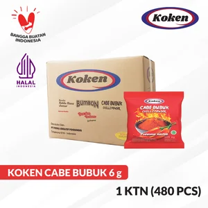 Koken Cabe - Cabai Bubuk Halus Murni 6 Gram