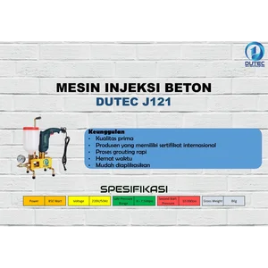 Dutec J121 Mesin Injeksi Beton 10000 PSI