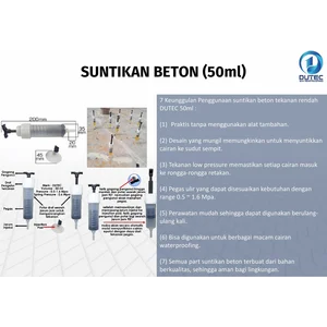 Dutec Suntikan Beton Low Pressure 50 ml