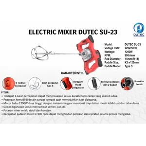 Dutec SU-23 Electric Mixer 1200 Watt