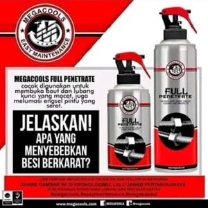 Water Displacement (WD) Mega Cool untuk Perawatan Komponen Industri