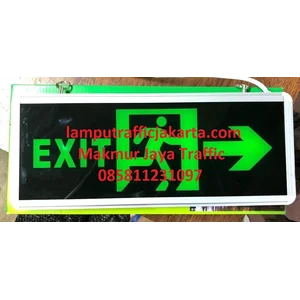 Lampu Emergency Exit LED Slim kaca