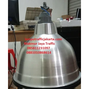 Kap Lampu Industri HDK 16 Inch Cover Kaca dan Fitting gantung