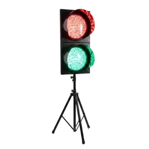 Traffic Light (Lampu Lalu Lintas) 3 Aspek Merah Kuning Hijau  LED Ultrabright Box Besi Plat Powder Coating 30cm