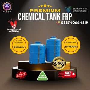 Tangki Kimia Fiberglass WN Fiber Tipe Silinder Tahan Korosi Asam