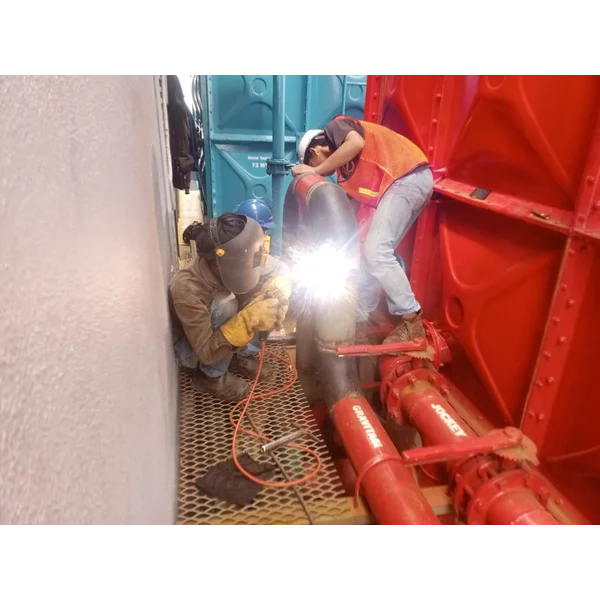 Pengelasan Pipa Hydrant Baja Karbon