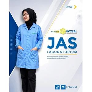Jas Laboratorium Farmasi Model Unisex