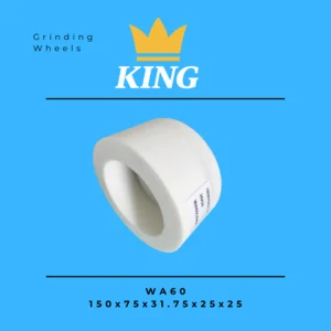 Batu Gerinda Mangkok Asah Pisau 6"/inch WA60 150x75x31.75x25x25 Cup Grinding Wheel Putih White Aluminium Oxide Batu Gerinda / Mata Gerinda