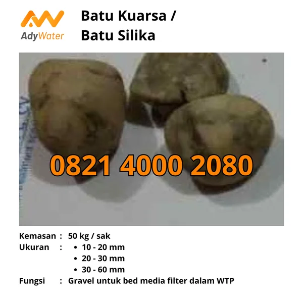 Batu Pasir Kuarsa Untuk Penjernihan Air