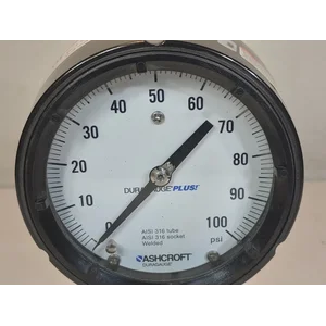 Ashcroft Duragauge 4" Face 160 PSI Liq Filled 45-1279-SSL-04L-160# w/ Diaph
