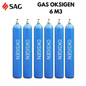 Gas Oksigen 6 m³ Tabung Siap Pakai untuk Industri & Medis 