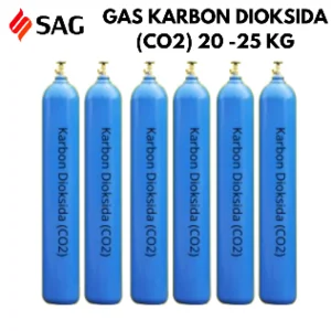 Gas Karbondioksida (CO2) Tabung 20–25 Kg untuk Industri & Food Grade